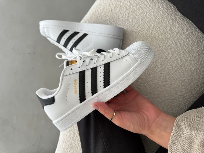 Adidas Superstar Black/White adi-0219-194621 фото