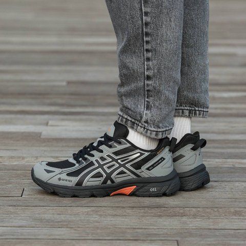 Asics Gel Venture 6 Gore-Tex Black Grey Orange 2368-1238204 фото