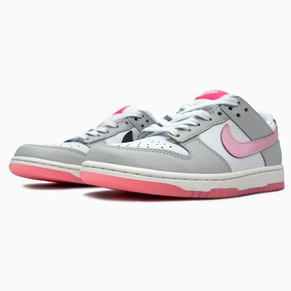 Nike SB Dunk Low Grey/White/Pink nik-0637-1105839 фото