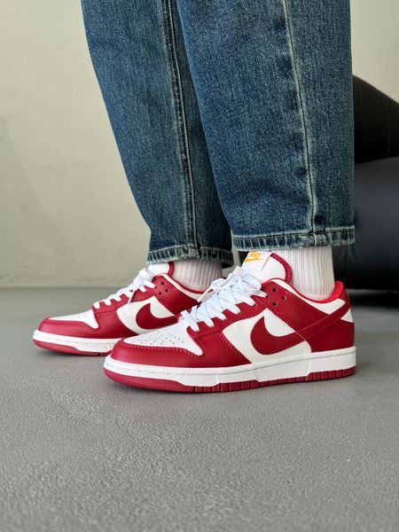 Nike Dunk Red/White nik-0552-988336 фото