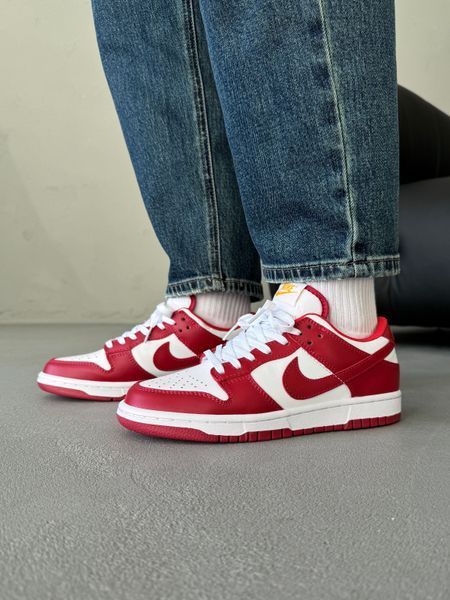 Nike Dunk Red/White nik-0552-988336 фото
