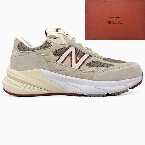 New Balane 990v6 x Loro Piana Beige/Bordo 📦 nbl-0365-1025049 фото