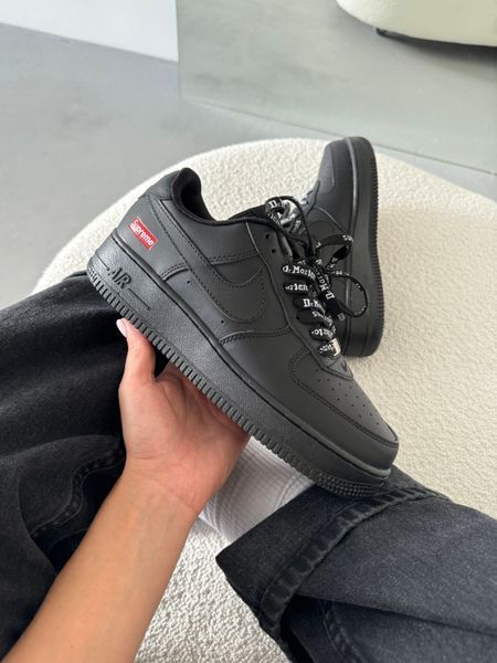 Nike Air Force Black Supreme nik-0488-856818 фото