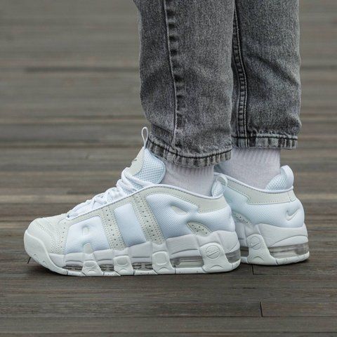 Nike Air More Uptempo Low Triple White 2559-1445886 фото